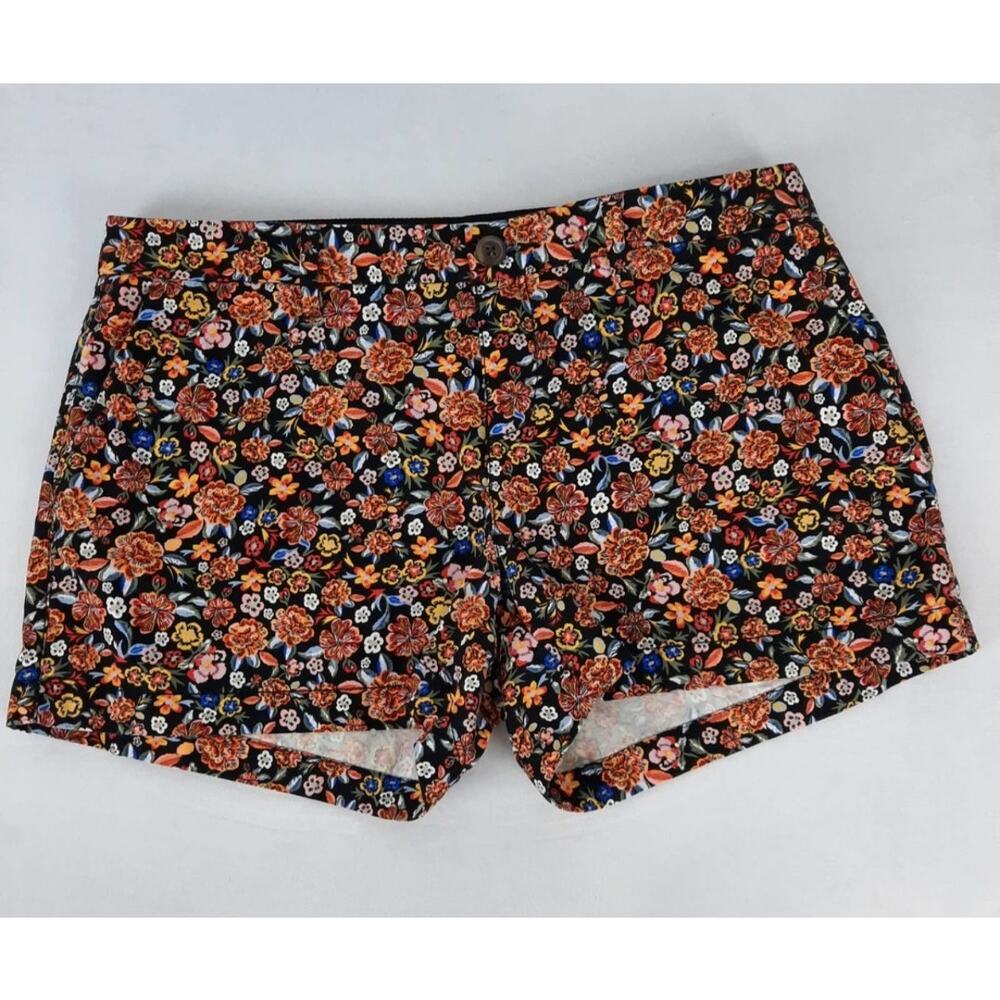 Old Navy Retro Style Dark Floral Cottagecore Soft Grunge  Romantic Women Shorts